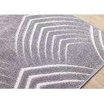 Silver Arches 6'7" x 9'10" Geometric Area Rug - Grey, White