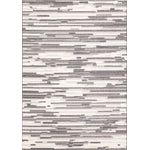 Pixel Drift 6'7" x 9'6" Broken Lines Design Area Rug - Grey, White