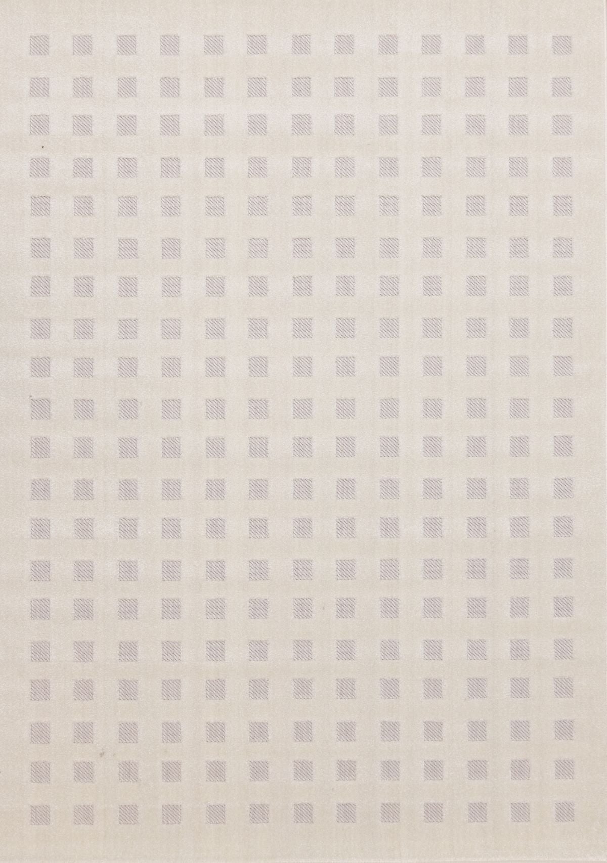 Pearl Grid 6'7" x 9'6" Grid Design Area Rug - White
