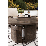 Paradise Trail - Outdoor Fire Pit Table - Medium Brown