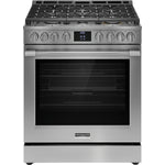 Frigidaire Professional Smudge-Proof® Stainless Steel 30" Front Control Gas Range with Total Convection (6 Cu. Ft) - PCFG3080AF