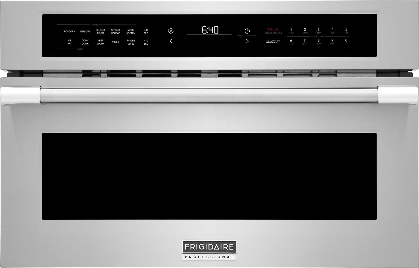 Frigidaire Professional Stainless Steel 30" Built-In Convection Microwave Oven with Air Fry - PMBD3081BF