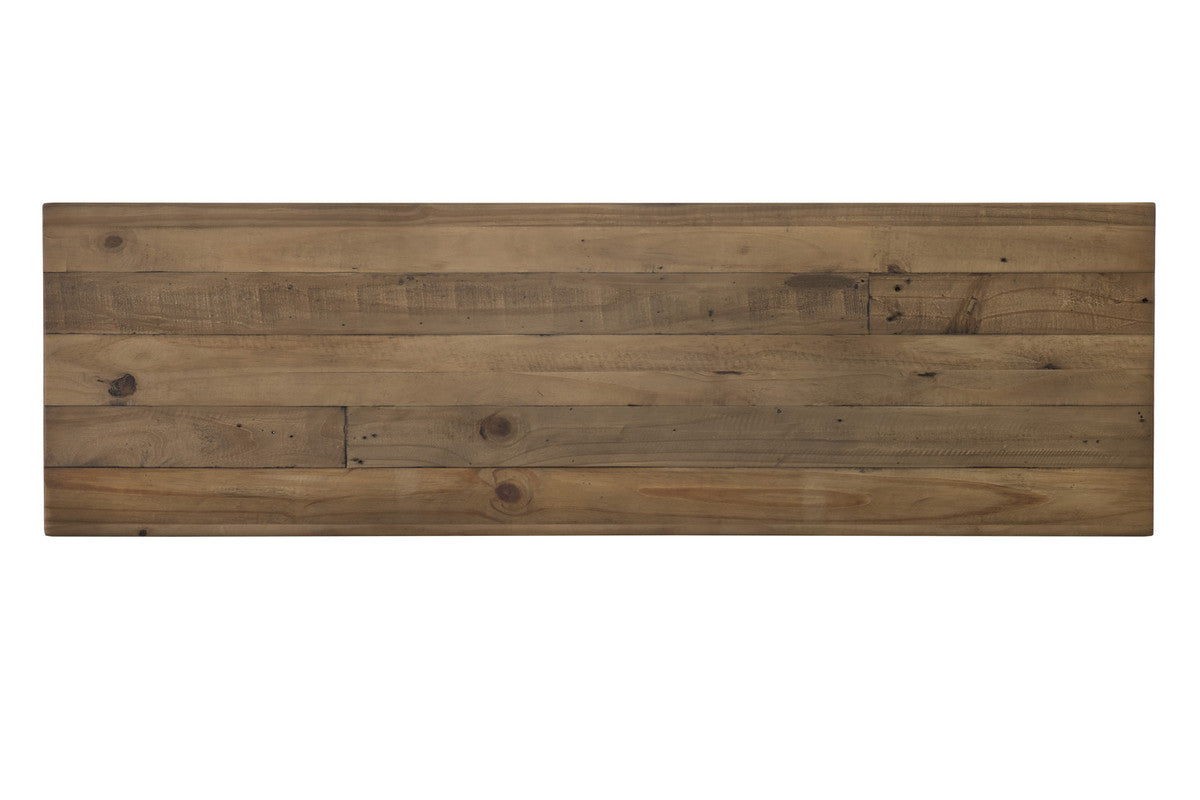 Borsgade Reclaimed Pine Bench - Antique White/Rustic Natural