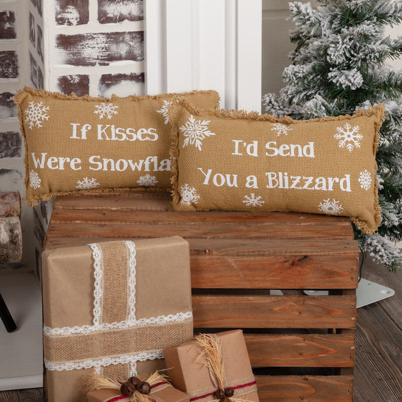 Pachon Burlap Decorative Cushion - Set of 2 - 7 x 13