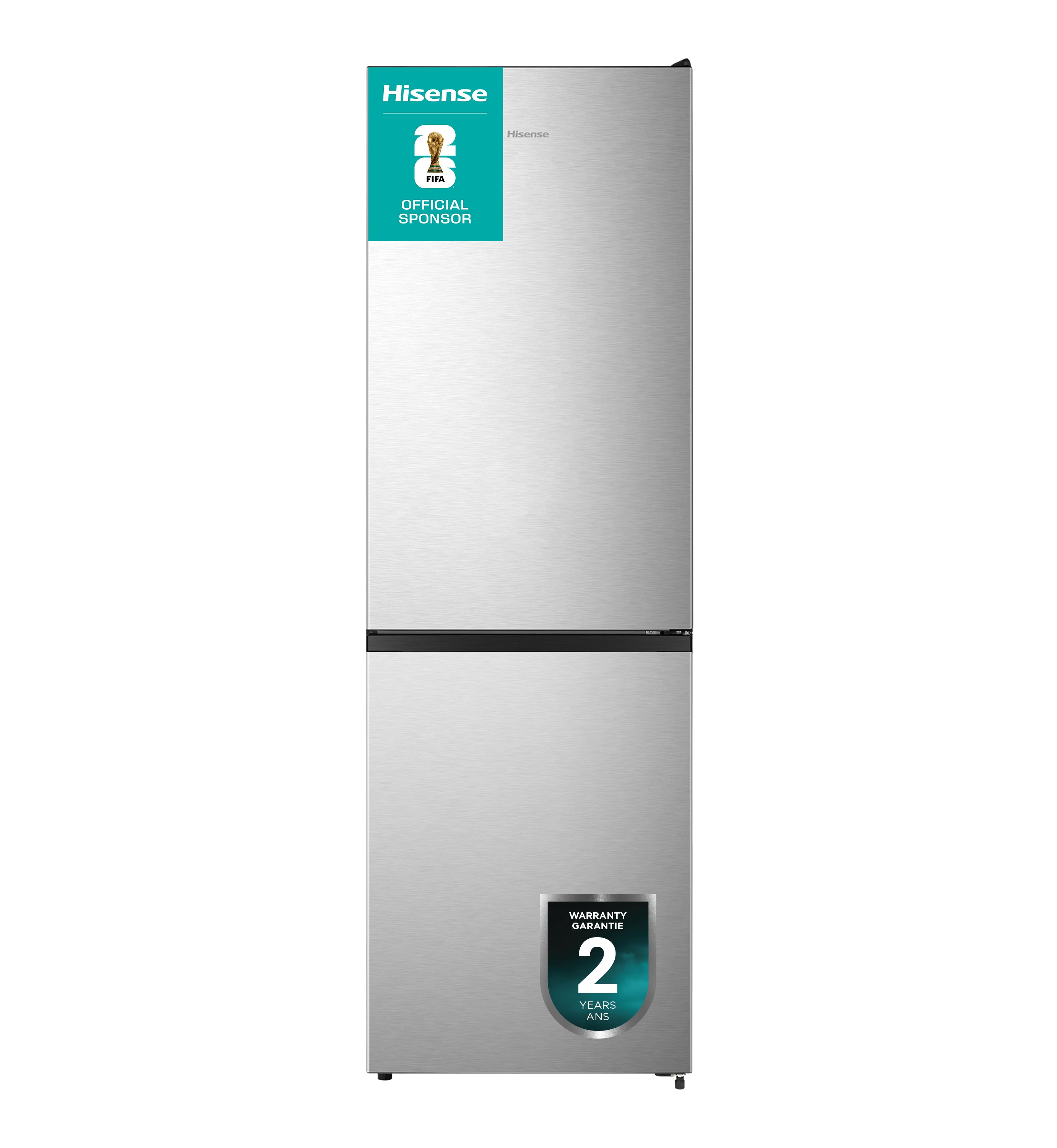 Hisense 23.5" 10.7 Cu. Ft. Titanium Bottom-Freezer Refrigerator - RB12A2CSE--