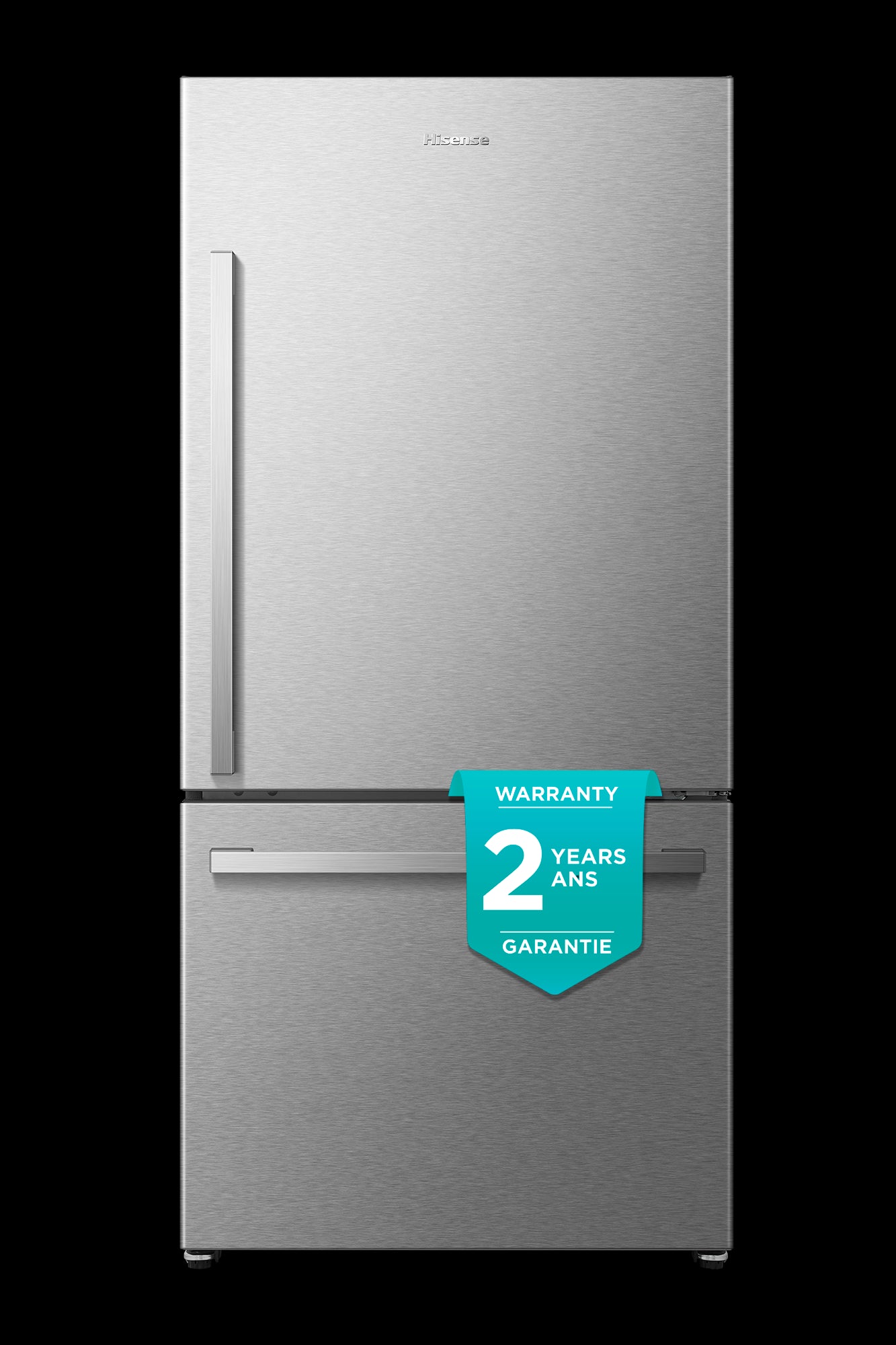 Hisense 31.5" 22.3 Cu. Ft. Stainless Steel Bottom-Freezer Refrigerator - RB22A2FSE--