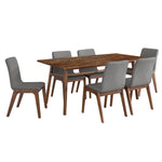 Thomaa Dining Chair Set - Brown/Dark Grey - Set of 2