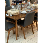 Thomaa Dining Chair Set - Brown/Dark Grey - Set of 2