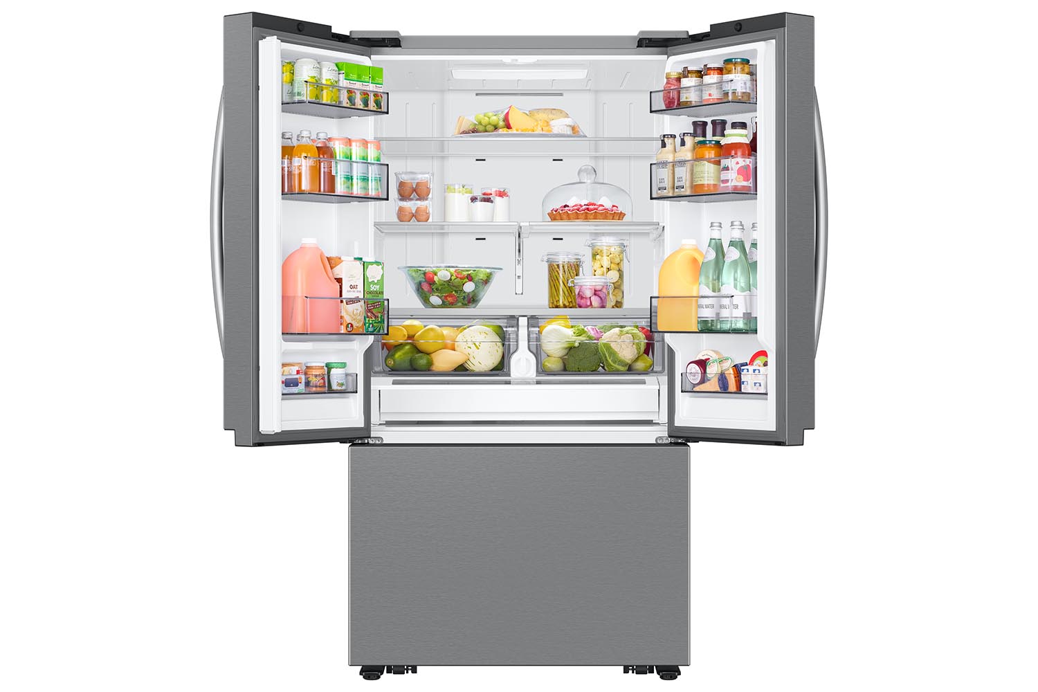 Samsung 36" 27 Cu. Ft. Stainless Steel Counter-Depth French Door Refrigerator - RF27CG5100SRAA