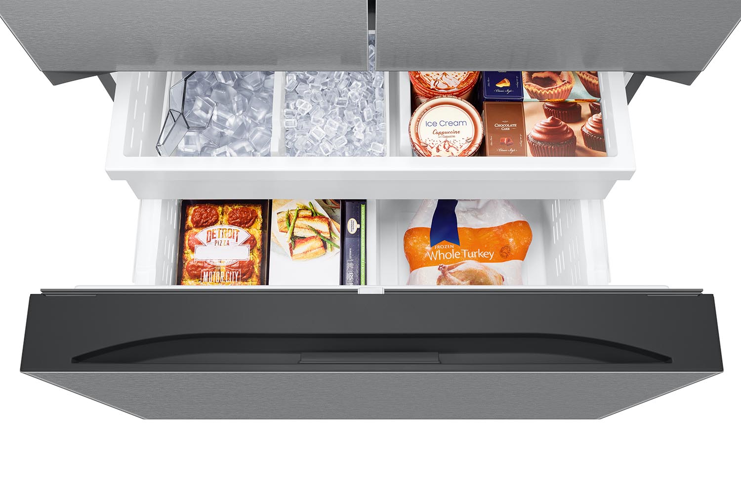 Samsung 36" 26 Cu. Ft. Stainless Steel Counter-Depth French Door Refrigerator - RF27CG5400SRAA