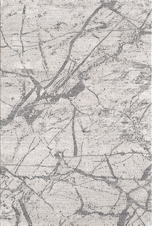 Merinos Robini 5'3" x 7'5" Area Rug with Underpad - Grey