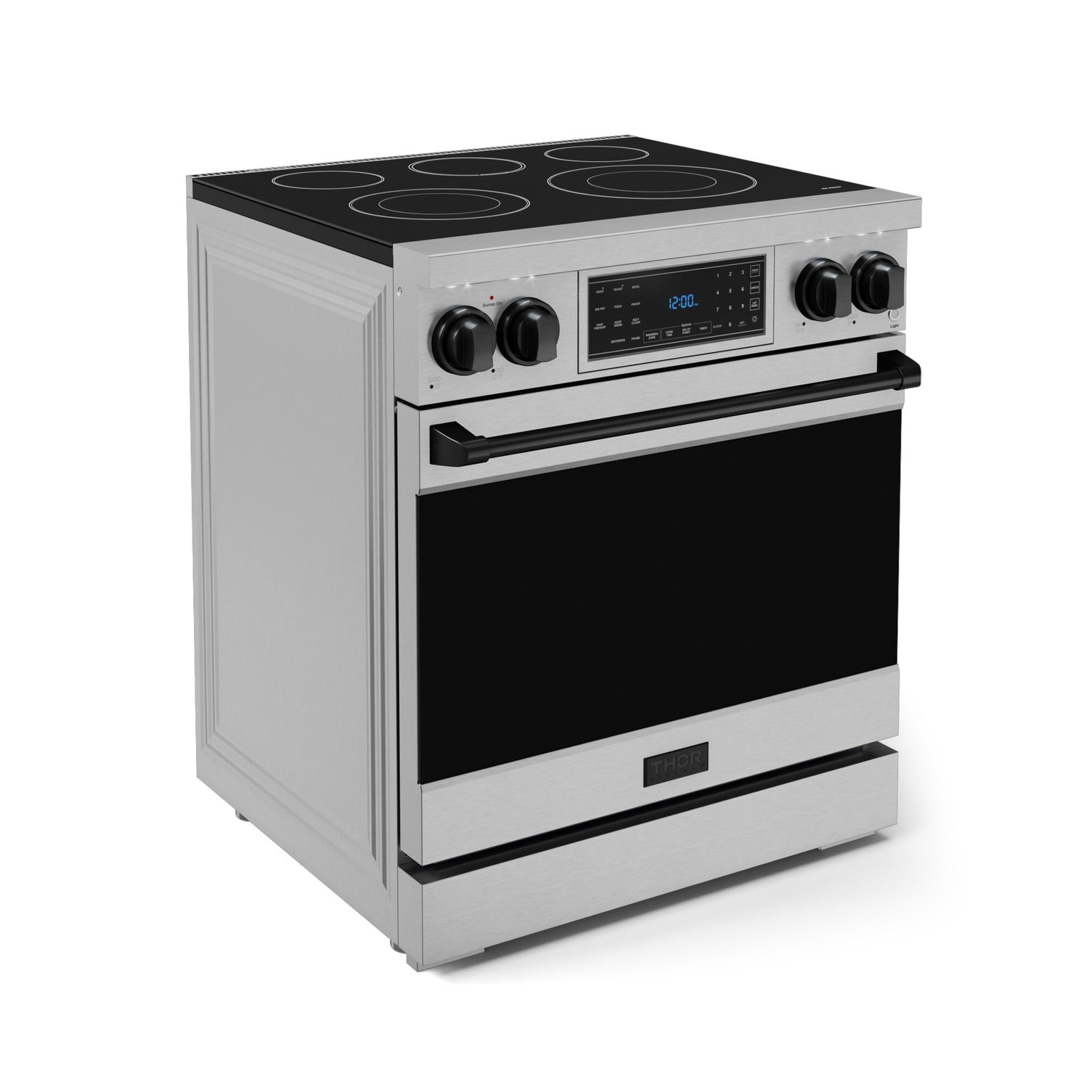 Thor Kitchen Stainless Steel Freestanding Professional Electric Range|Gordon Ramsay Series (4.55 cu.ft.) -RSE30-BLK
