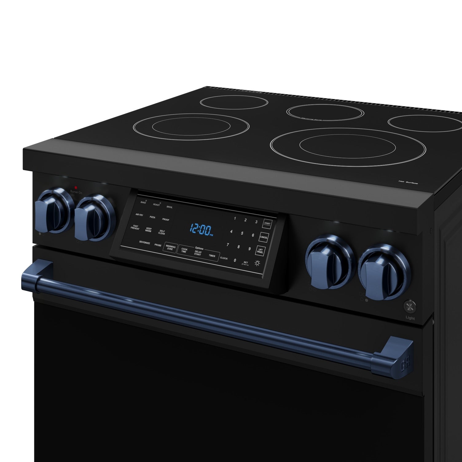 Thor Kitchen Black Stainless Steel Freestanding Professional Electric Range|Gordon Ramsay Series (4.55 cu.ft.) - RSE30B-BLU