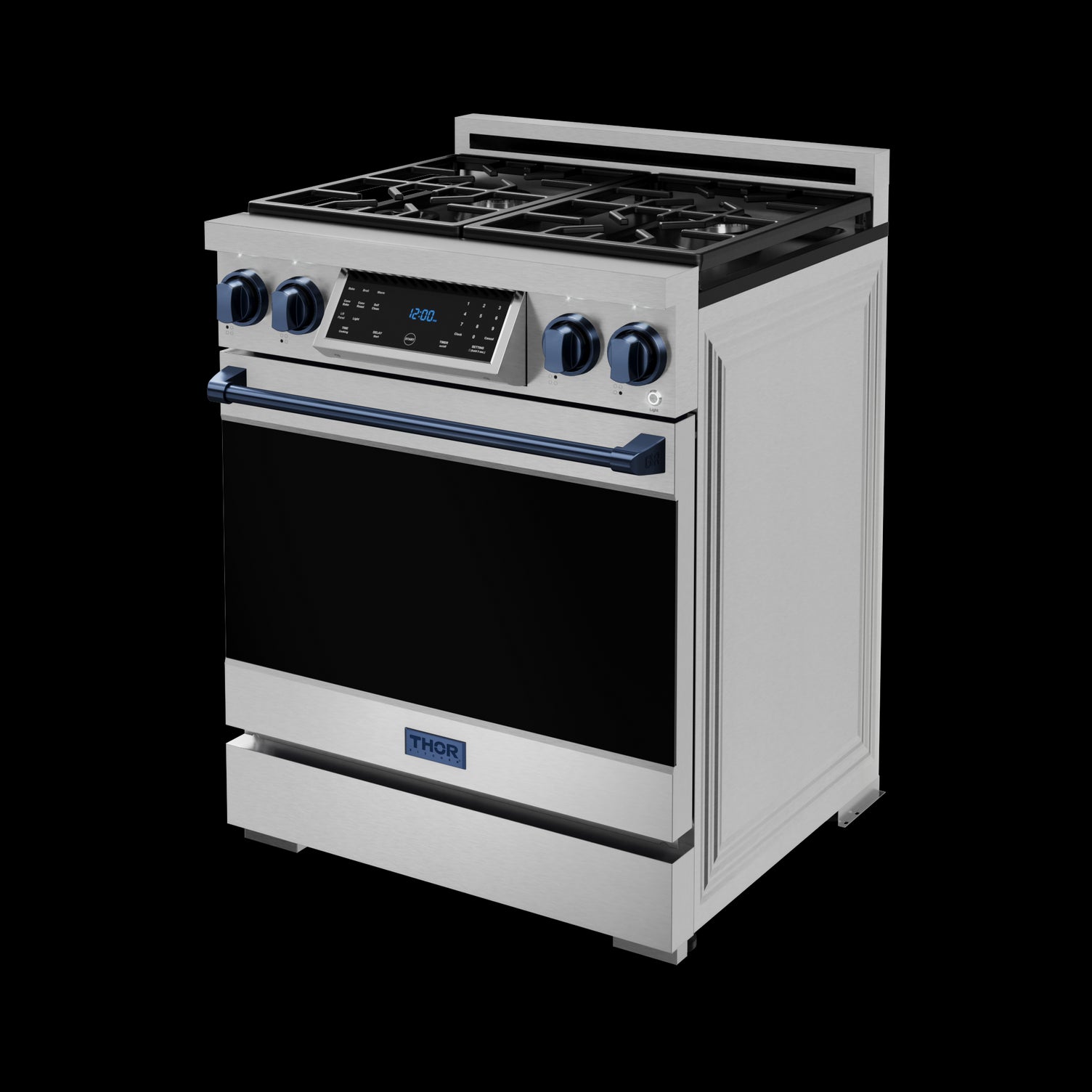 Thor Kitchen Stainless Steel Freestanding Professional Gas Range|Gordon Ramsay Series (4.55 cu.ft.) - RSG30-BLU