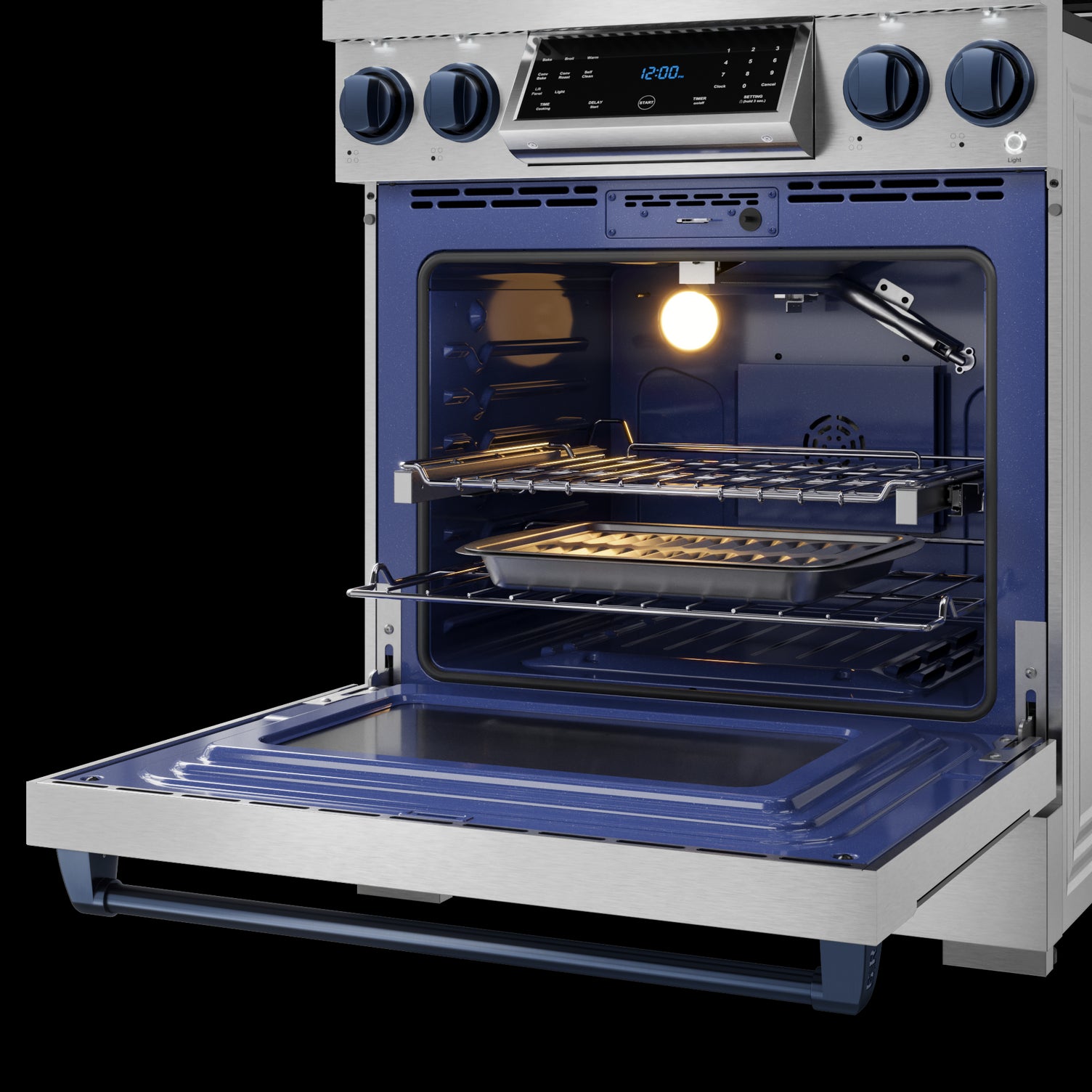 Thor Kitchen Stainless Steel Freestanding Professional Gas Range|Gordon Ramsay Series (4.55 cu.ft.) - RSG30-BLU