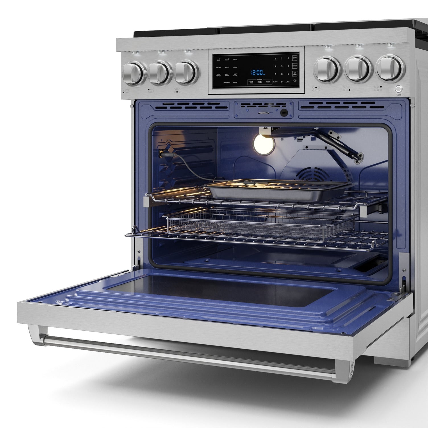 Thor Kitchen Stainless Steel Freestanding Professional Gas Range|Gordon Ramsay Series (6 cu.ft.) - RSG36