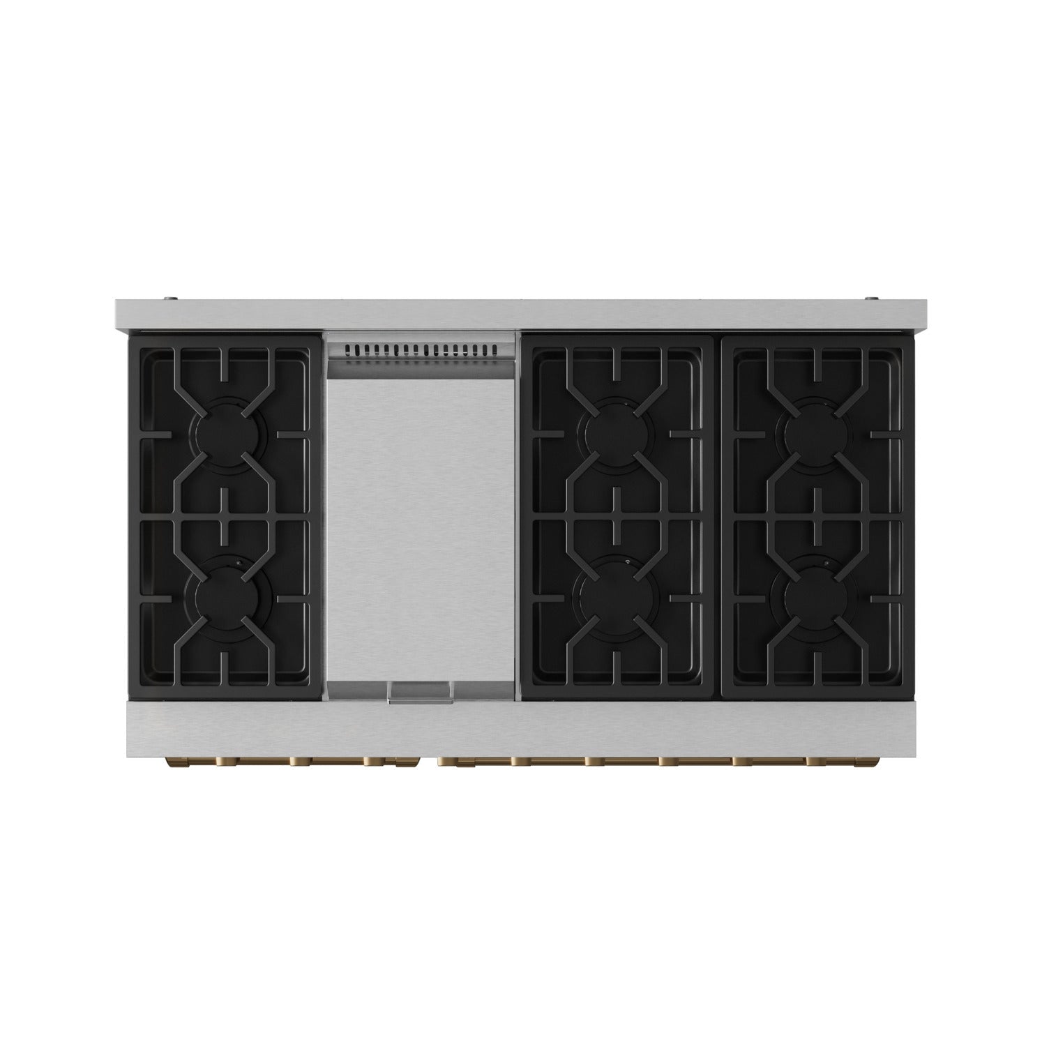 Thor Kitchen Stainless Steel Freestanding Professional Double Oven Gas Range|Gordon Ramsay Series (7 cu.ft.) - RSG48E-BRZ