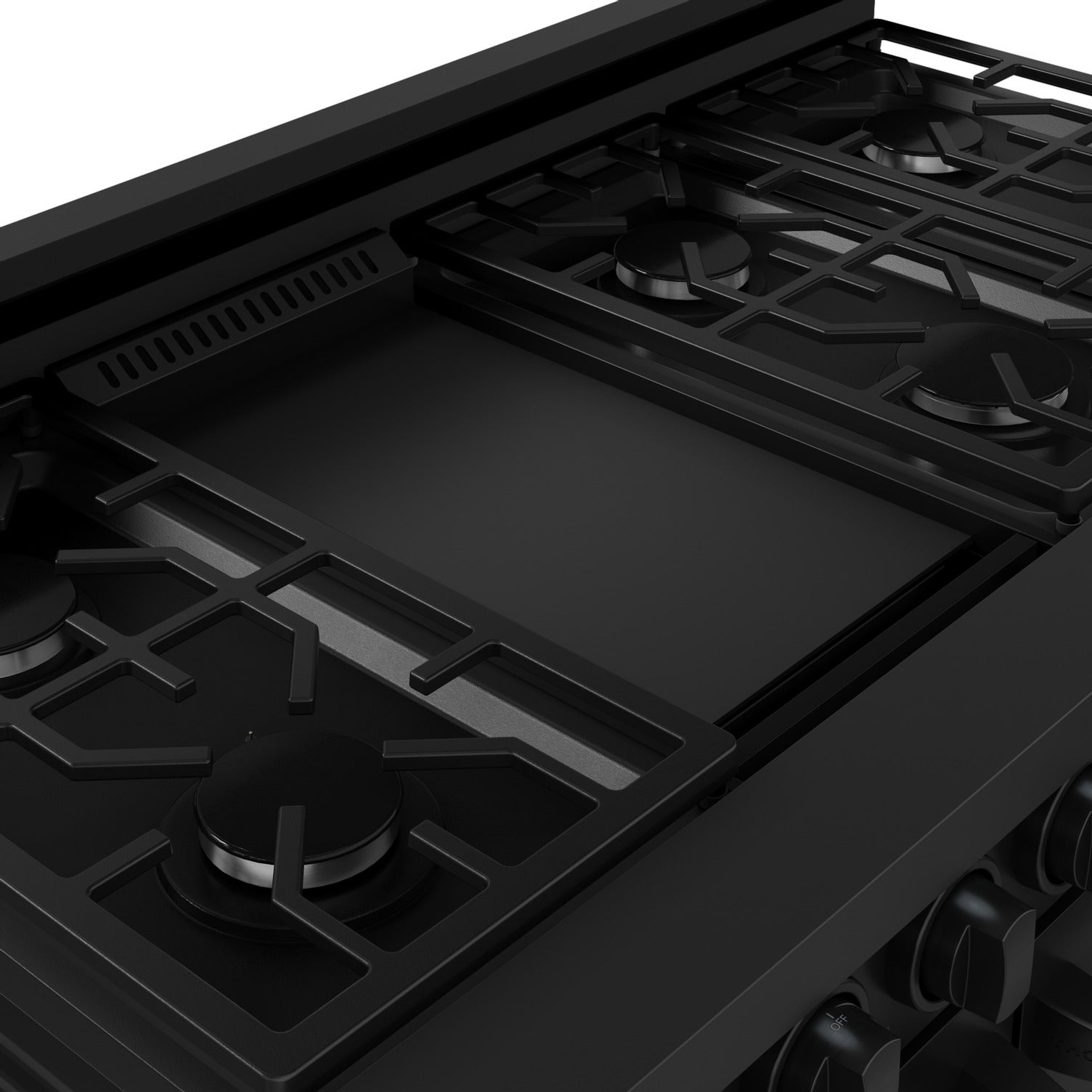 Thor Kitchen Black Stainless Steel Freestanding Professional Double Oven Gas Range|Gordon Ramsay Series (7 cu.ft.) - RSG48EB