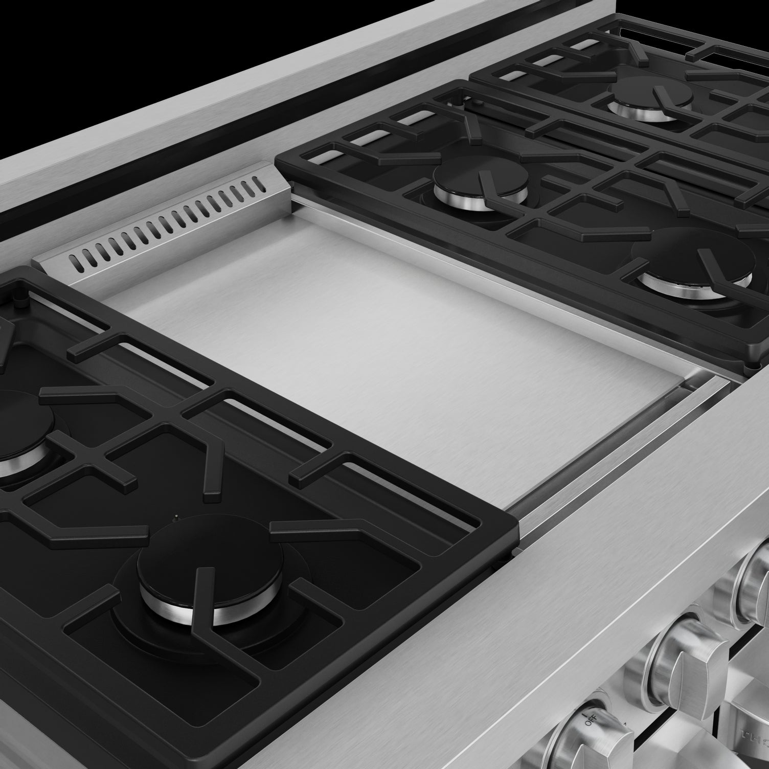 Thor Kitchen Stainless Steel Freestanding Professional Double Oven Gas Range|Gordon Ramsay Series (7 cu.ft.)- RSG48E