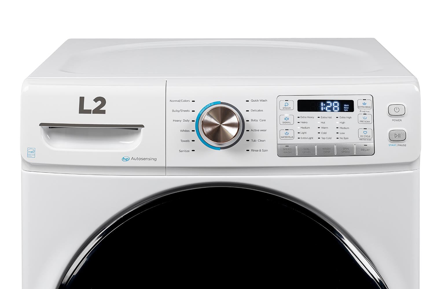 L2 White Front Load Washer (5.2 Cu. Ft) - LF52N3AWW