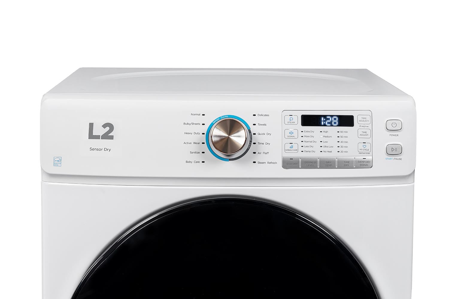 L2 White Electric Dryer (8.0 Cu. Ft) - LE52N3AWW