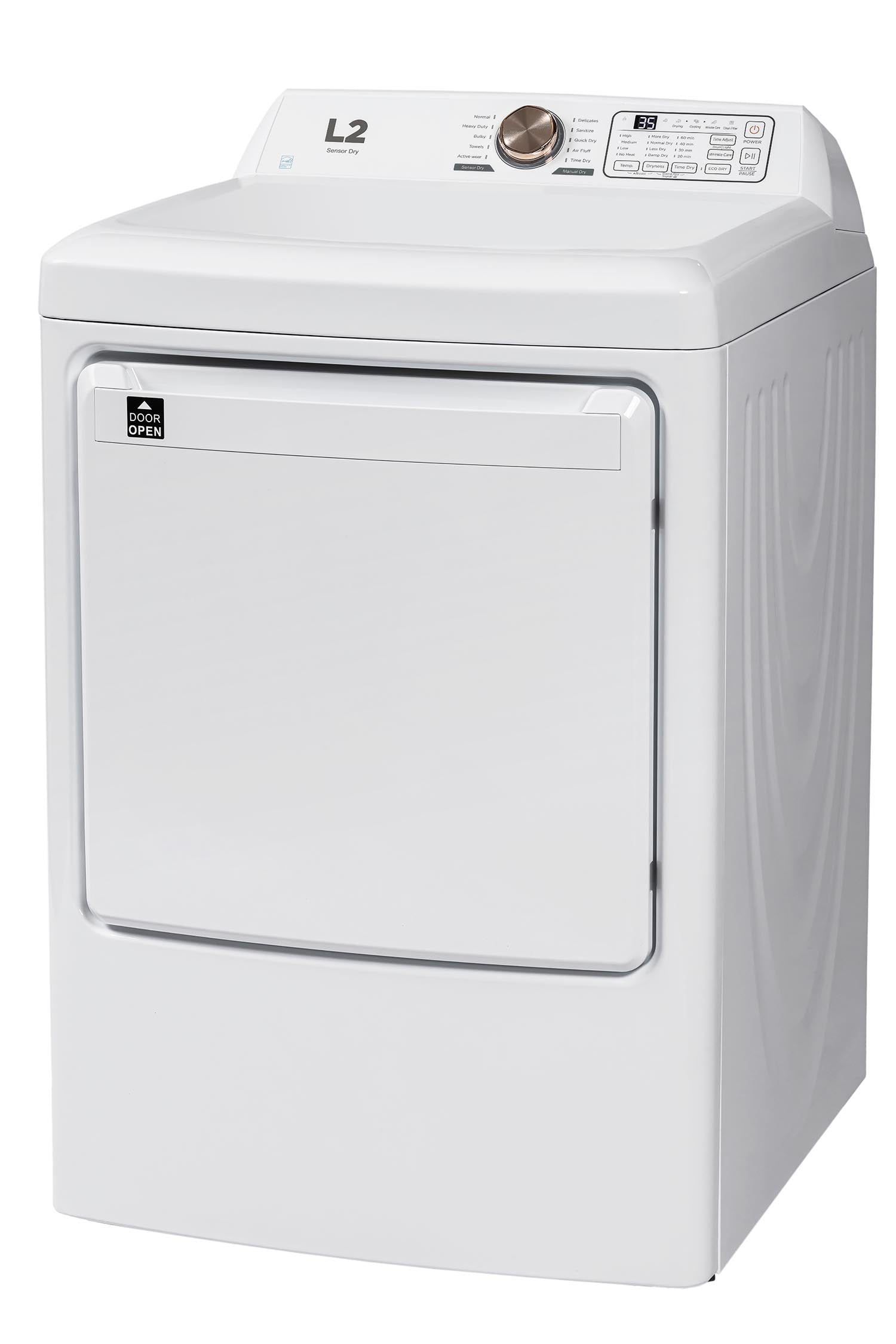 L2 White Electric Dryer (7.5 Cu. Ft) - LE52N1BWWC