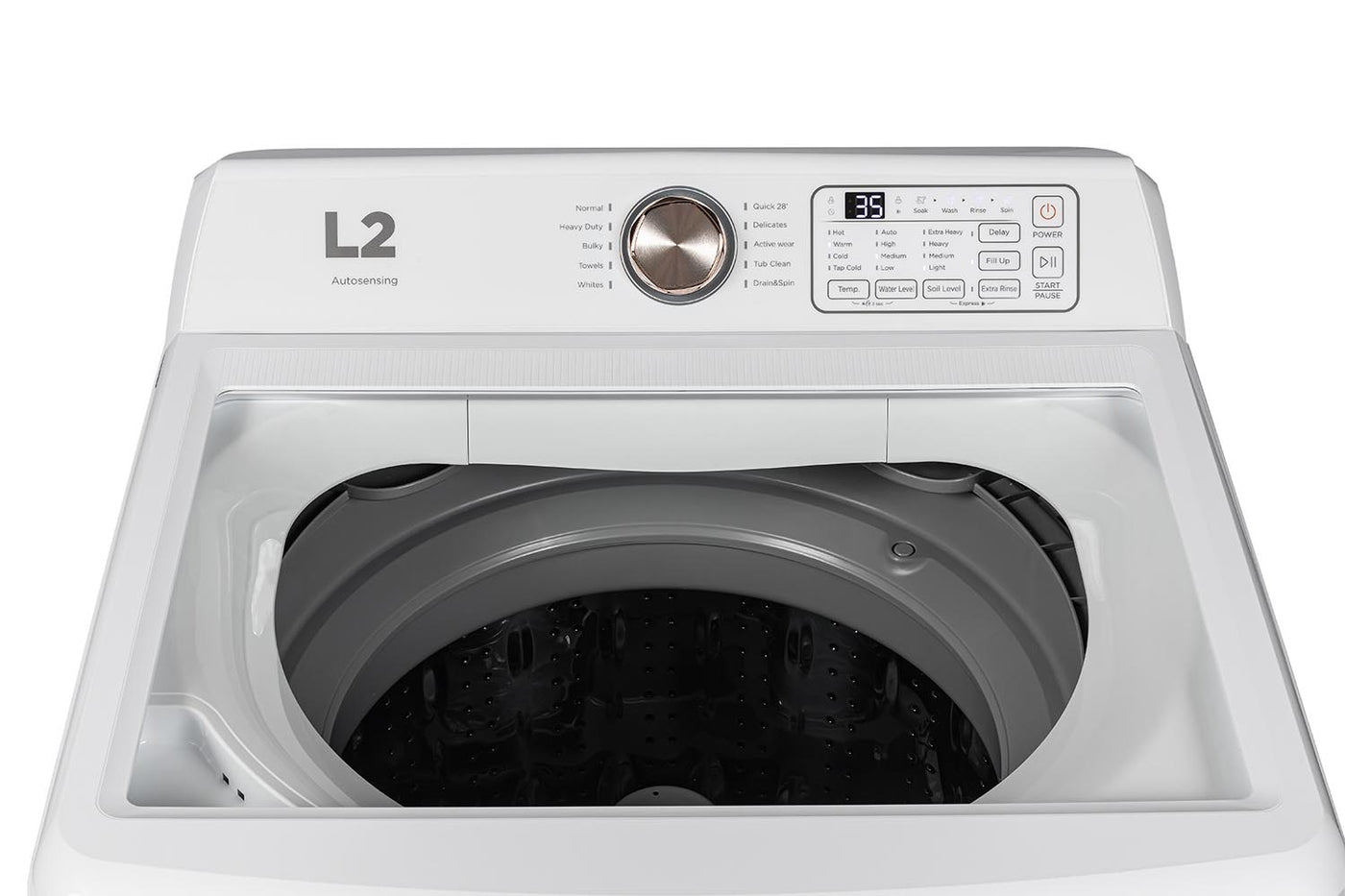 L2 White Top Load Washer (5.2 Cu. Ff) - LT52N1BWWC