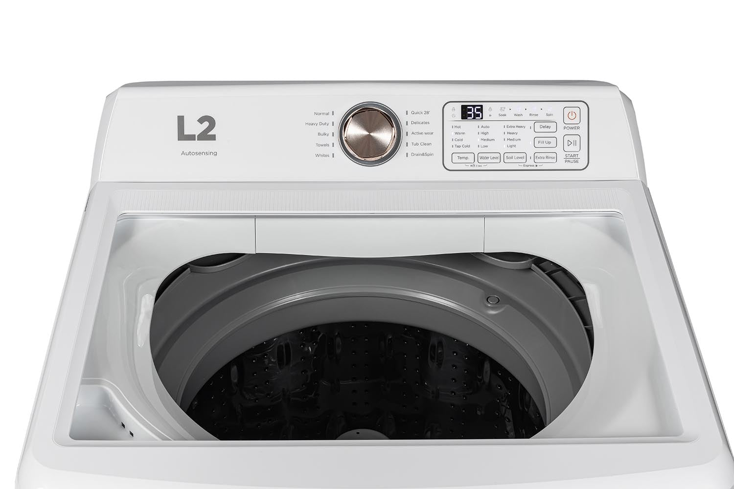 L2 White Top Load Washer (5.2 Cu. Ff) - LT52N1BWWC