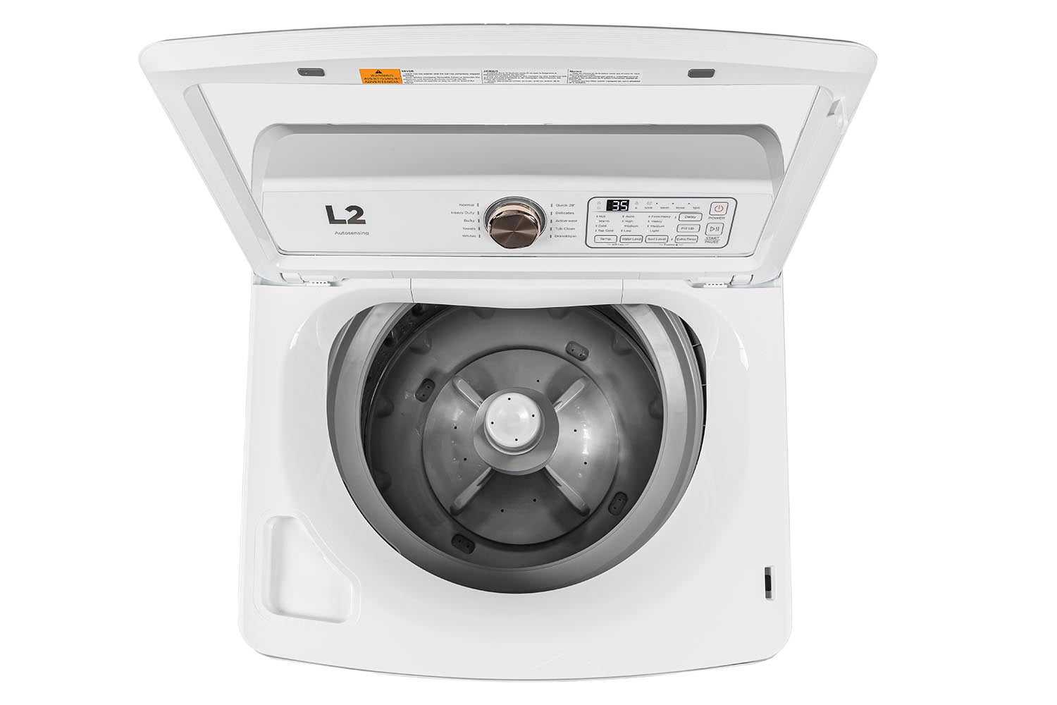 L2 White Top Load Washer (5.2 Cu. Ff) - LT52N1BWWC