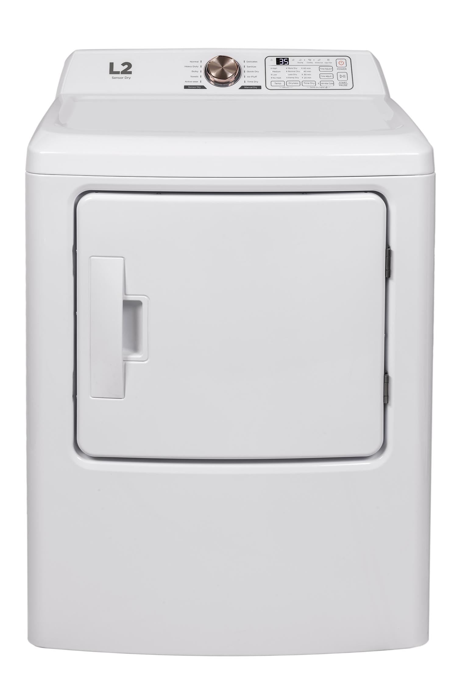L2 White Electric Dryer (6.7 Cu. Ft) - LE43A3AWW