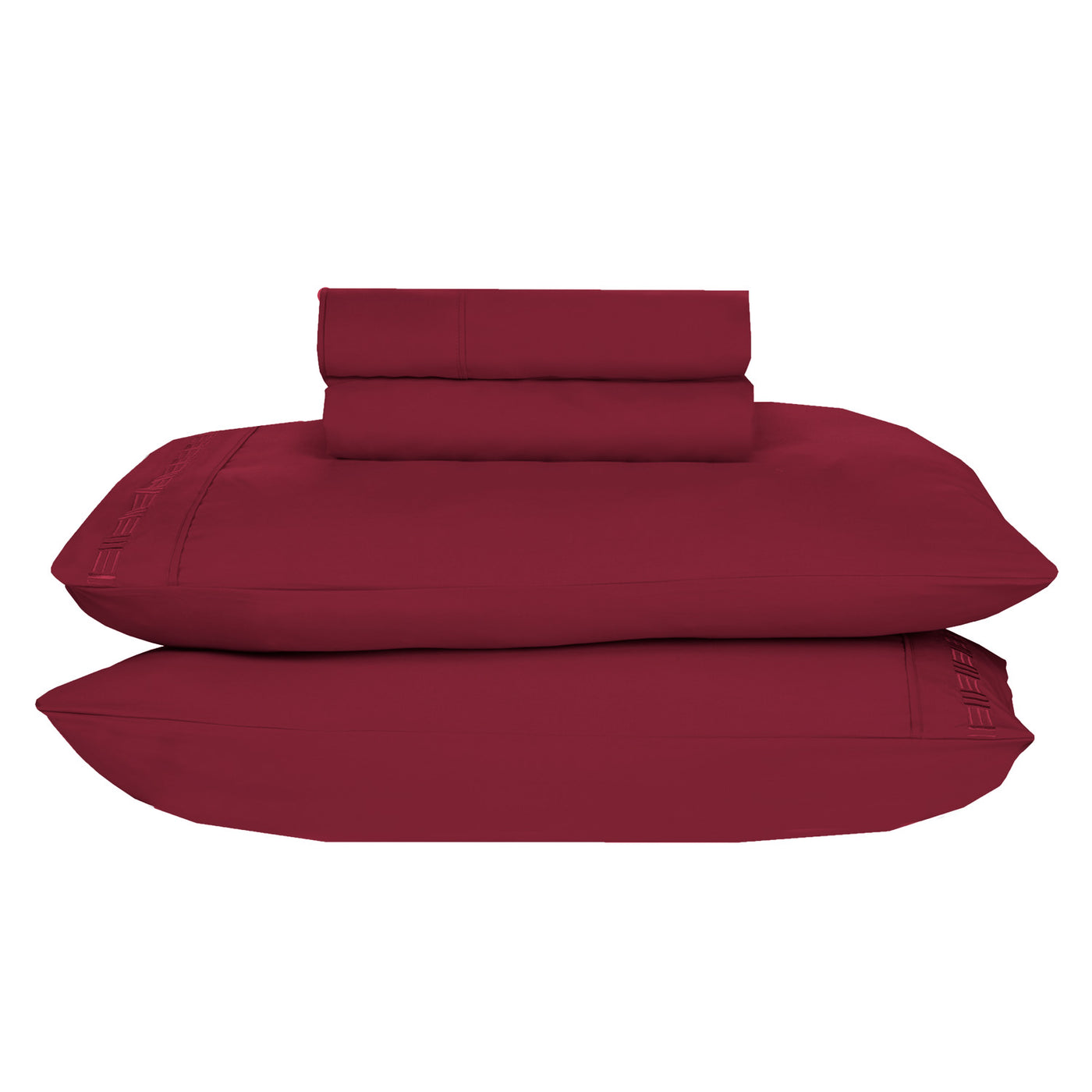Nilus Queen Sheet Set - Red