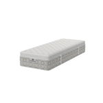 Kingsdown Rothwell Medium Euro Top 30 x 80 in Queen Mattress, angled view with plush quilted top and patterned side panels