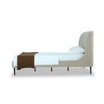 Stege Twin Bed - Cream with Black Legs