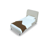 Stege Twin Bed - Cream with Black Legs