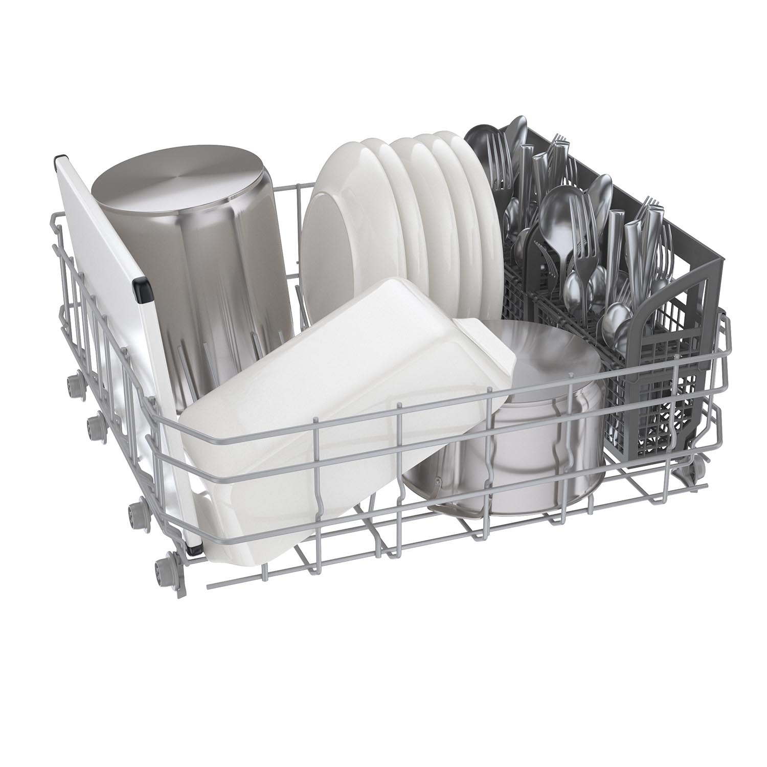 Bosch Stainless Steel Anti Fingerprint 24" Smart Dishwasher with Home Connect - SHE4AEM5N