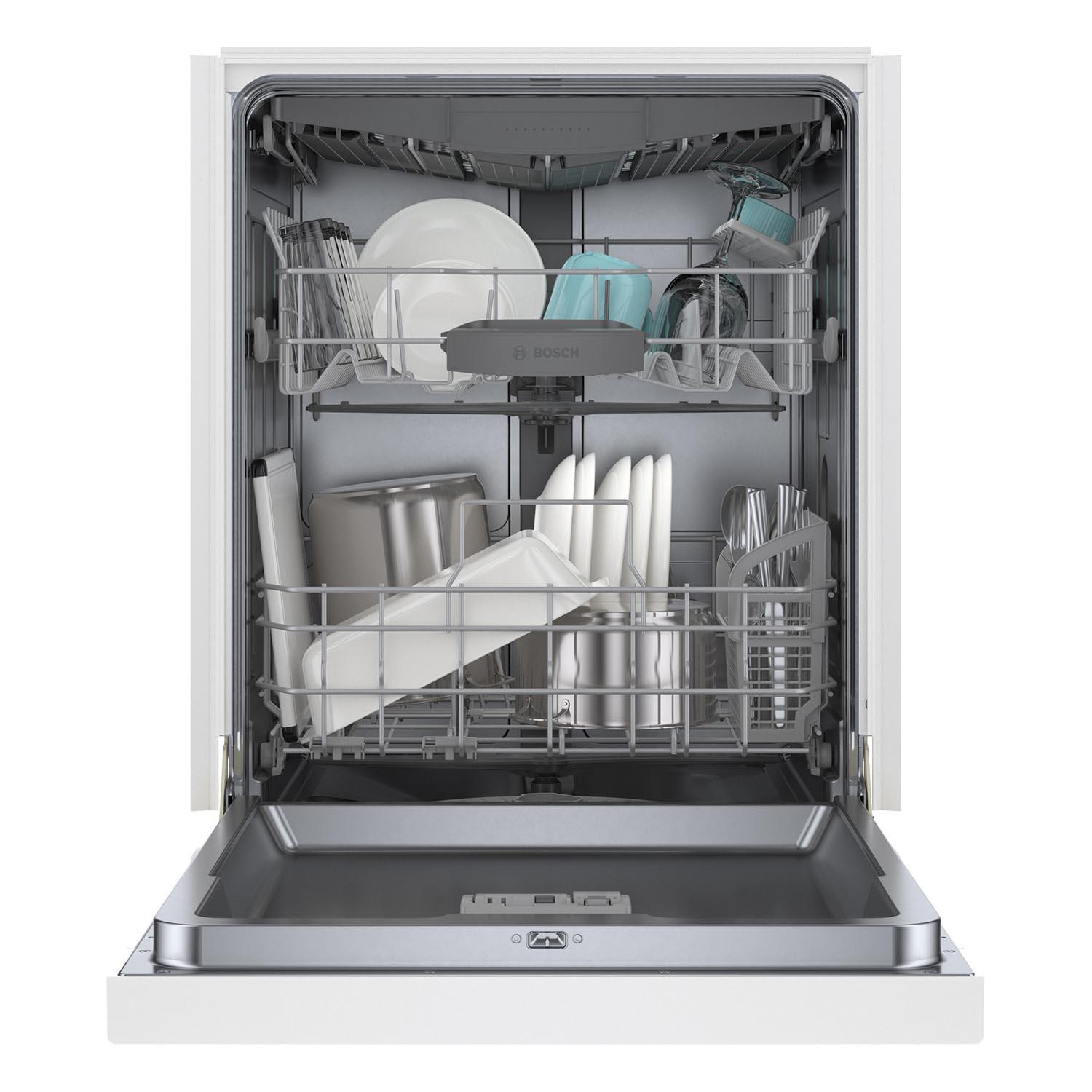Bosch White 24" Smart Dishwasher with Home Connect, Third Rack - SHE53C82N