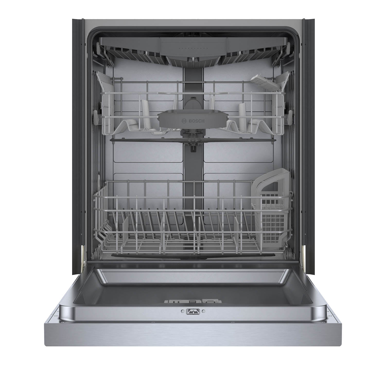 Bosch Stainless Steel Anti Fingerprint 24" Smart Dishwasher with Home Connect, Third Rack - SHE5AE75N