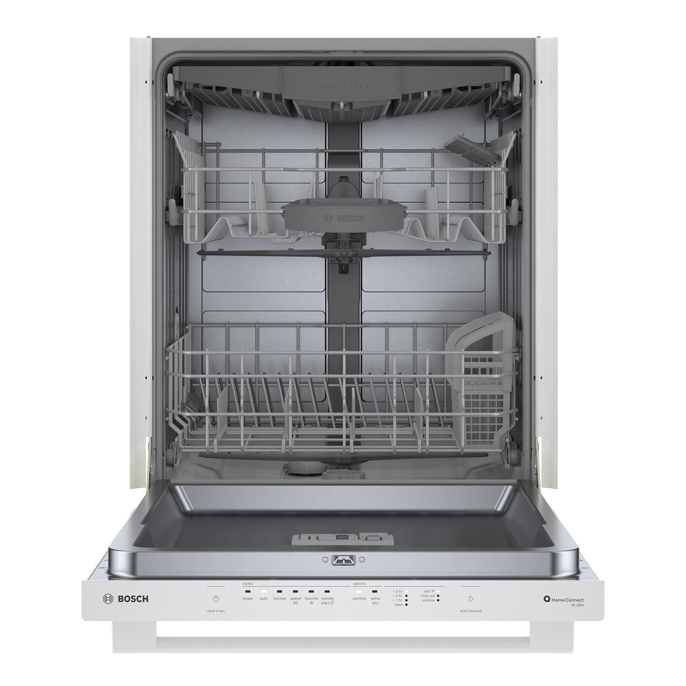 Bosch White 24" Smart Dishwasher with Home Connect, Third Rack - SHX5AEM2N