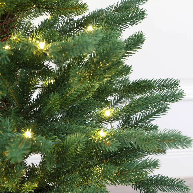 Kiruna 3 Ft Potted Balsam Fir Tabletop Christmas Tree - Warm White