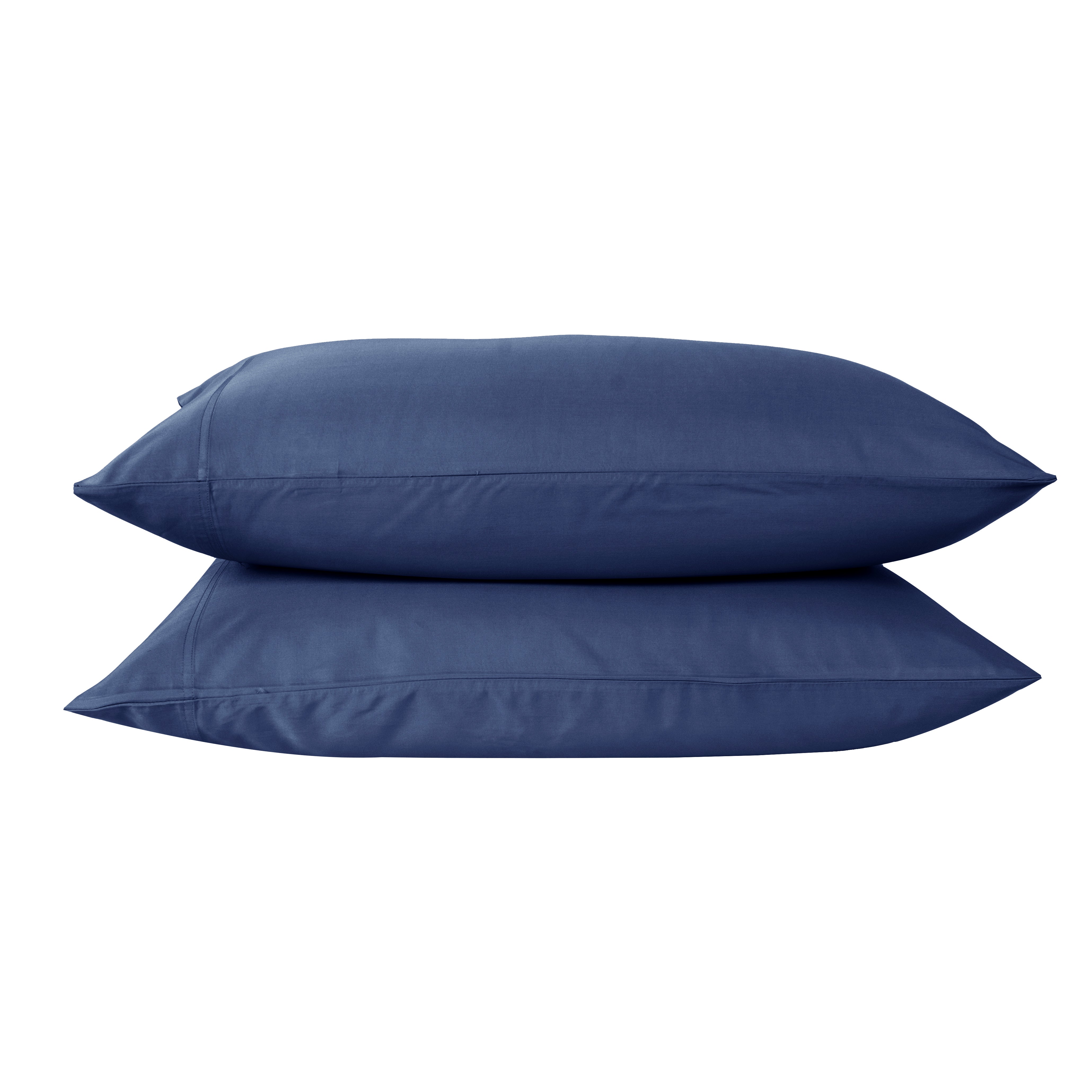 Cotton House 100% Cotton Pima Queen Sheet Set - 500 Thread Count Navy Blue