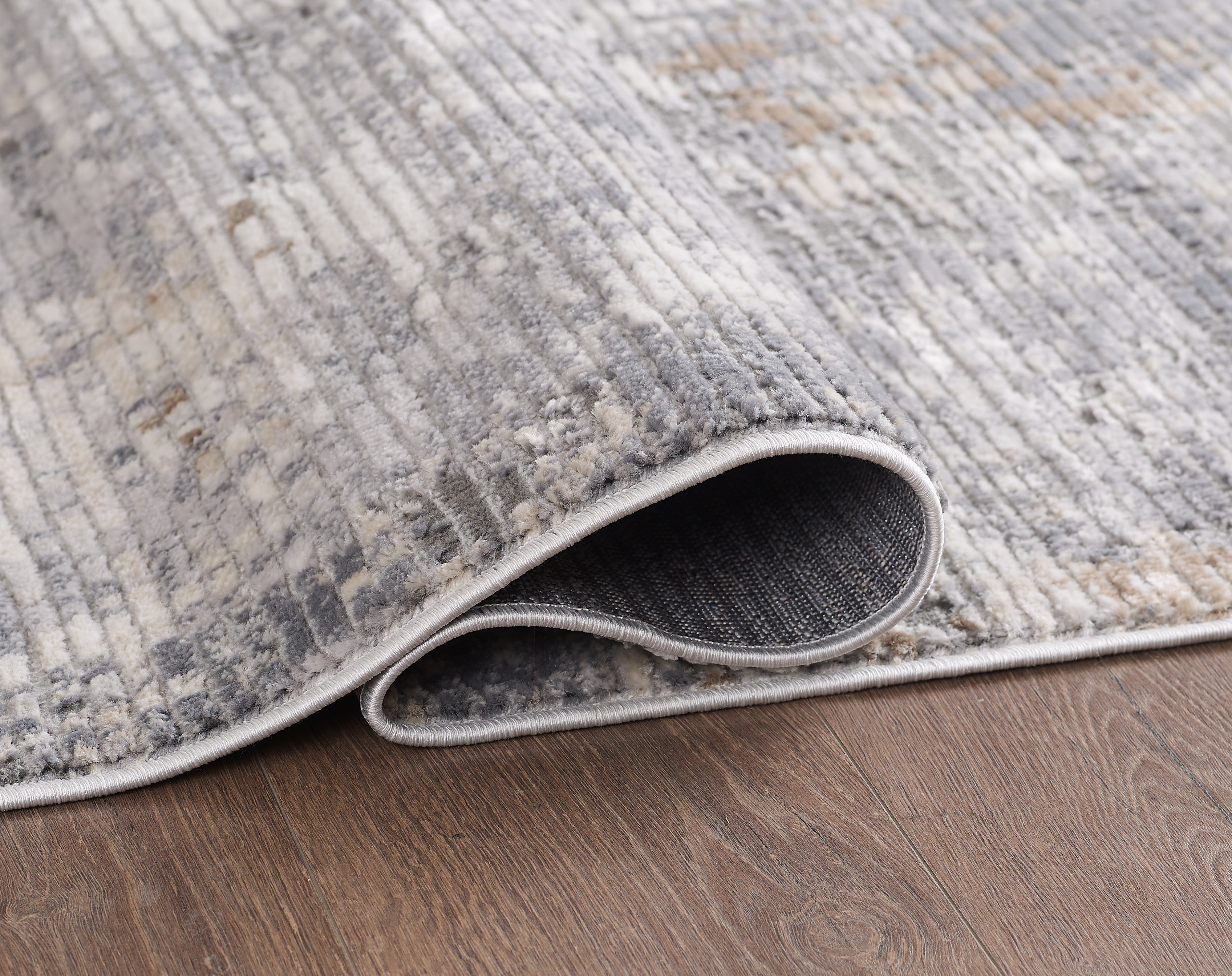 Merinos Symphony 7'8" x 10'8" Area Rug - Grey