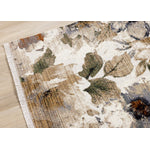 Rustic Garden 5'3" x 7'7" Warm Toned Floral Print Area Rug - Cream