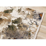 Rustic Garden 7'10" x 10'2" Warm Toned Floral Print Area Rug - Cream