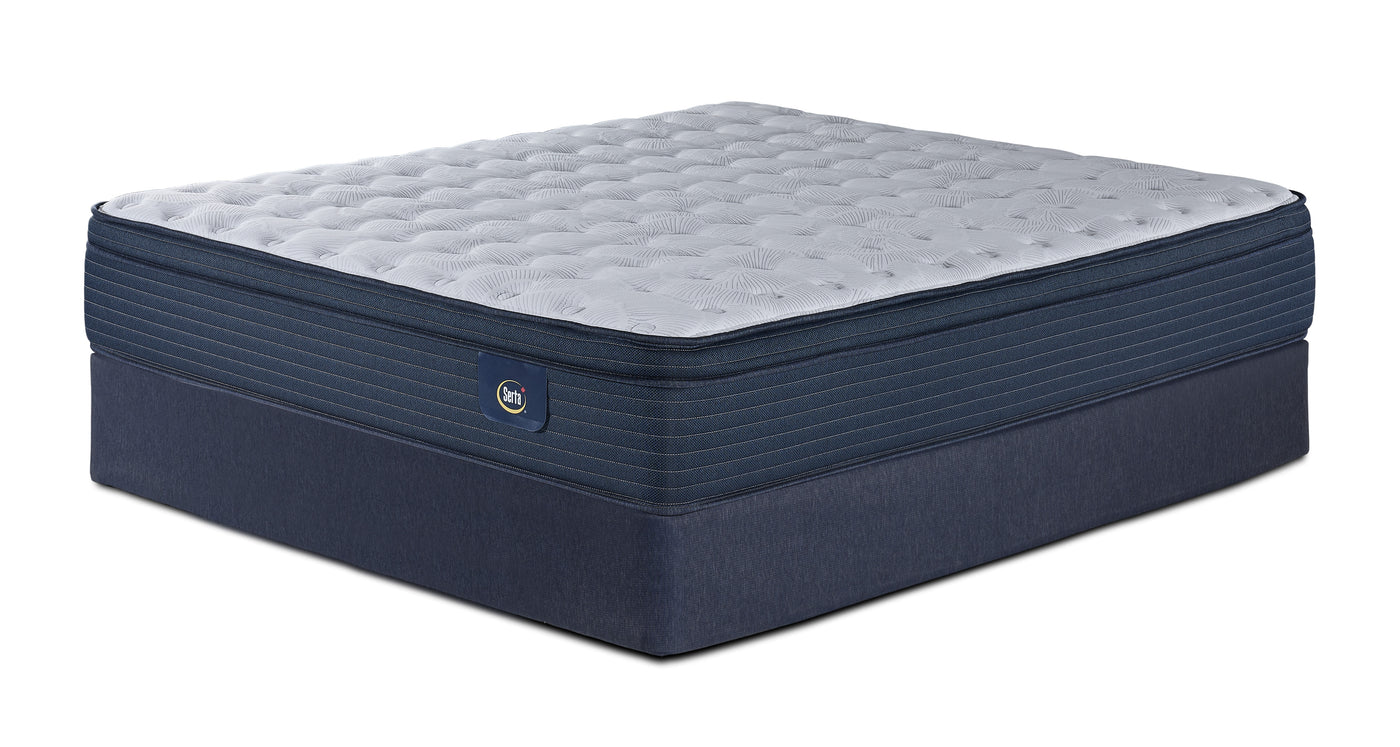 Serta Prosper Firm Euro Top King Mattress and Split Boxspring Set
