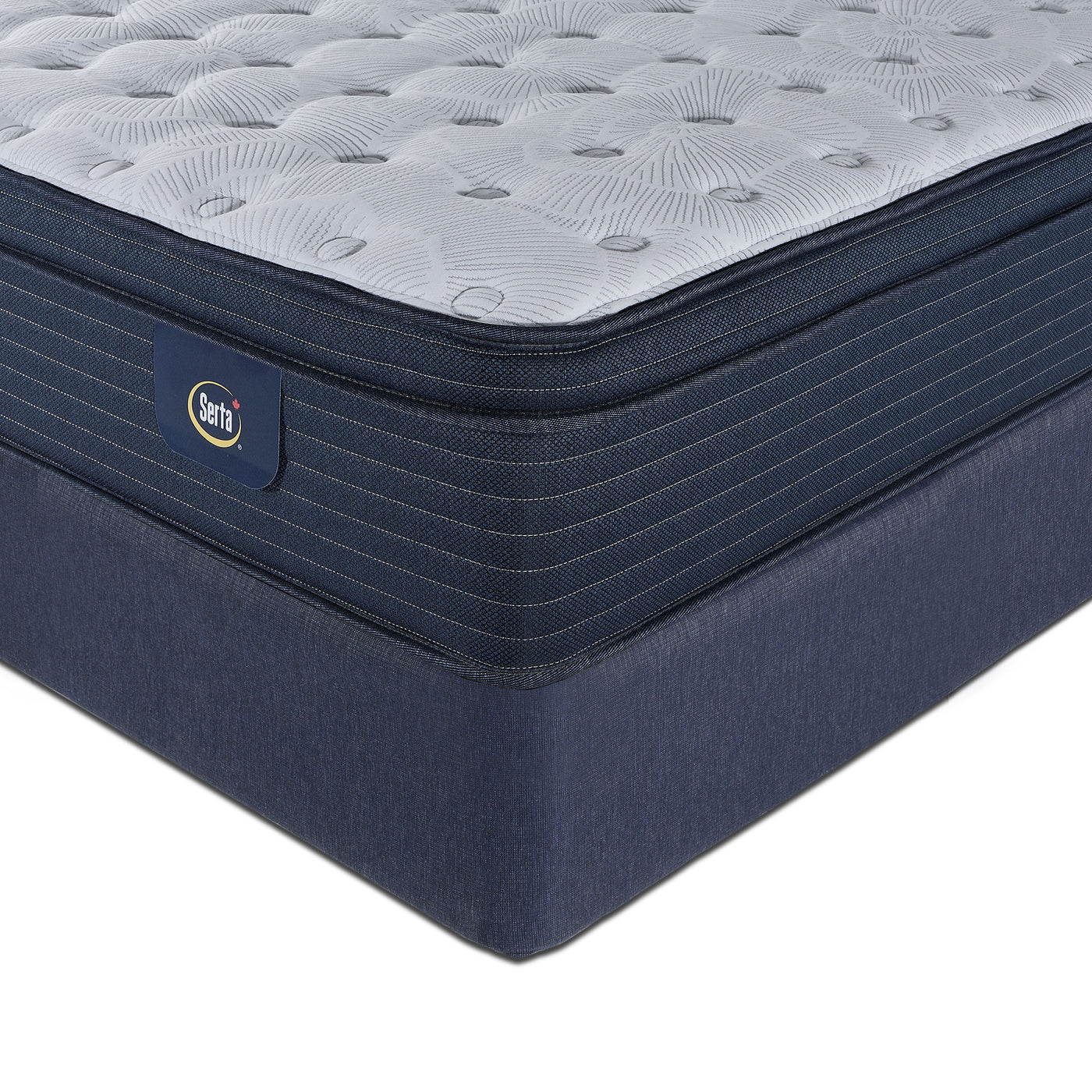 Serta Prosper Firm Euro Top King Mattress and Split Boxspring Set