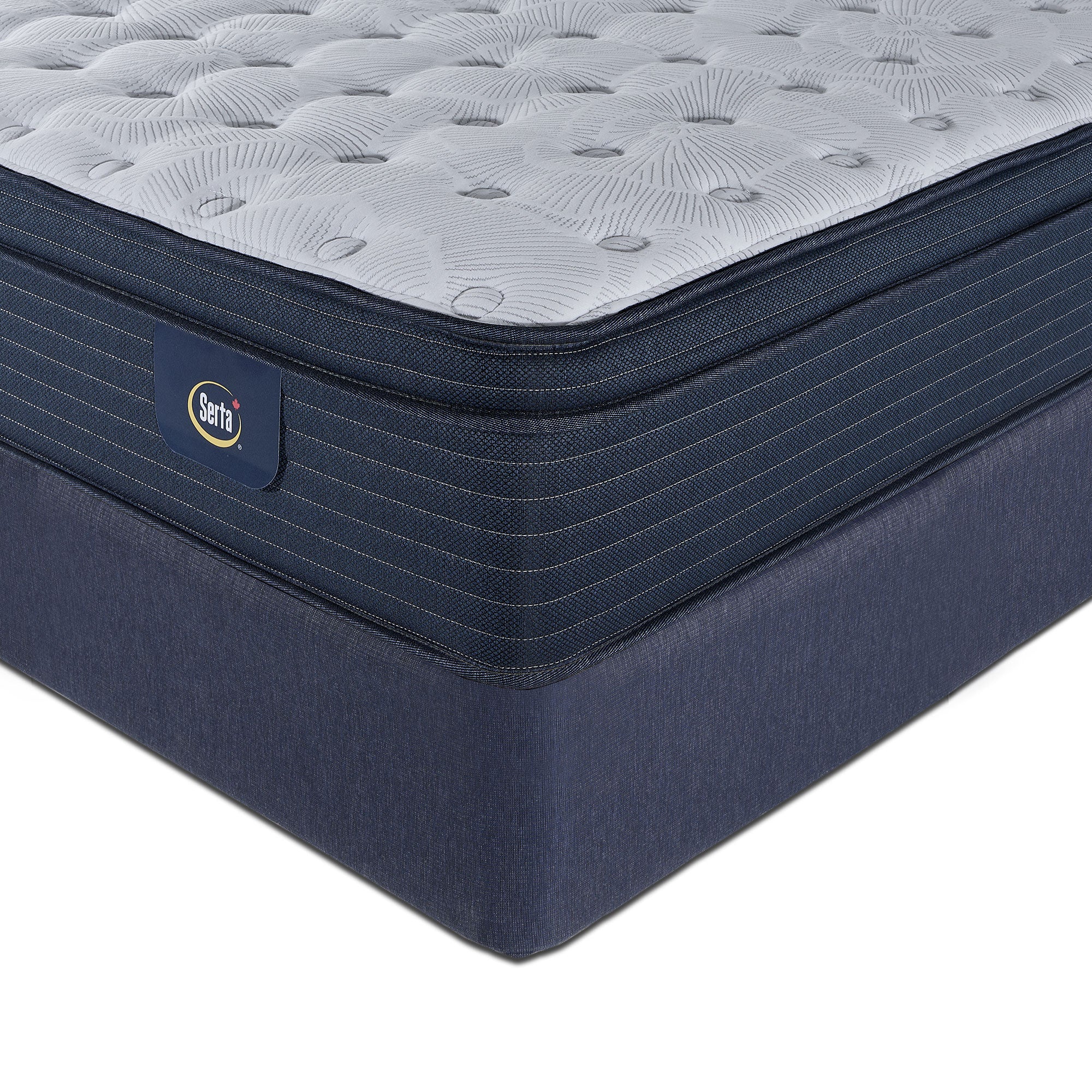 Serta Prosper Firm Euro Top King Mattress and Split Boxspring Set