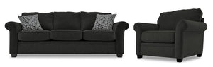 Duffield Sofa and Chair Set - Sutton Midnight