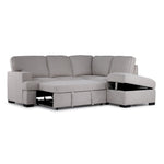 Adara 2-Piece Sectional with Left-Facing Pop-Up Bed - Beige