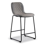 Adrien Upholstered Counter Height Stool - Grey