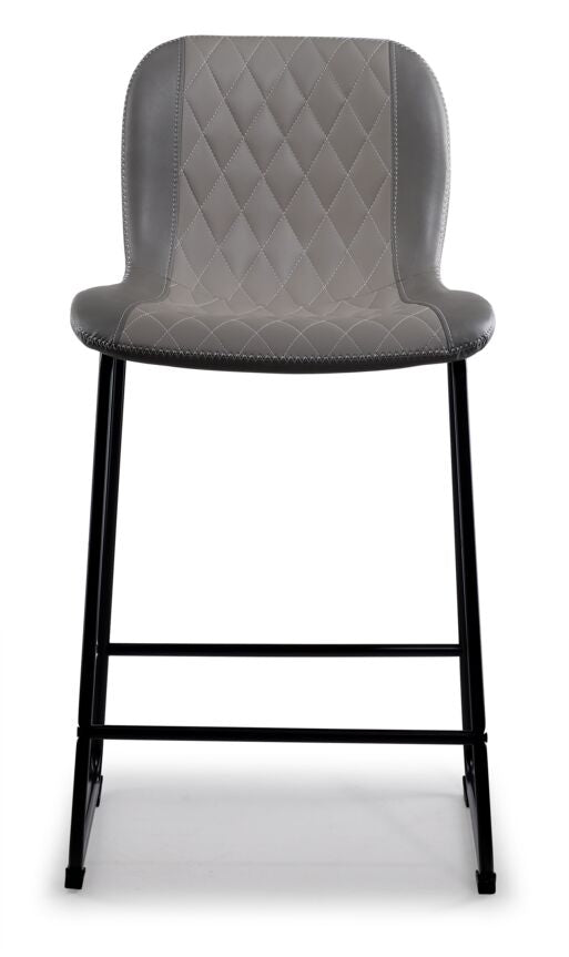 Adrien Upholstered Counter Height Stool - Grey